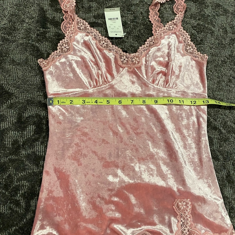 Express size small velour top